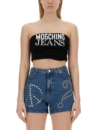 Moschino jeans tops with logo - moschino jeans - Modalova