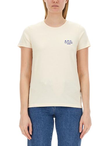 A.p.c. t-shirt with logo embroidery - a.p.c. - Modalova