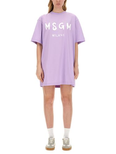 Msgm t-shirt dress - msgm - Modalova