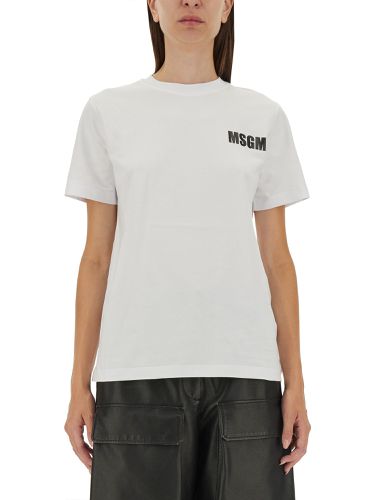 Msgm t-shirt with logo - msgm - Modalova