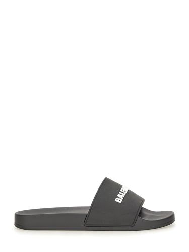 Balenciaga slide sandal with logo - balenciaga - Modalova