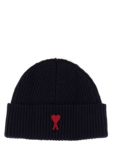 Ami paris beanie hat with logo - ami paris - Modalova