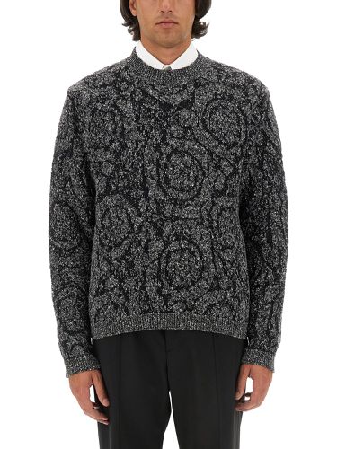 Versace tweed effect knit - versace - Modalova