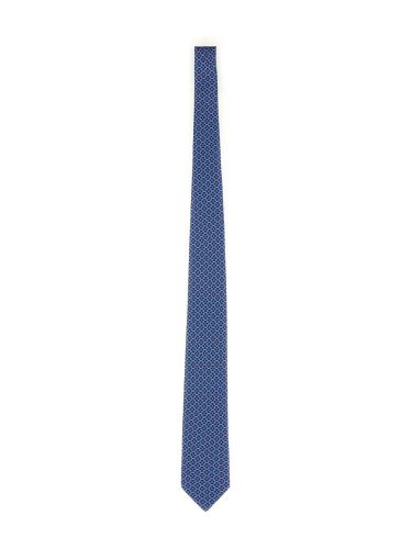 Ferragamo tie with logo print - ferragamo - Modalova