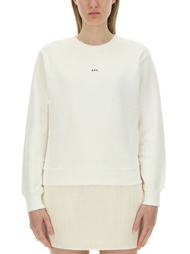 Sweatshirt with micro logo print - a.p.c. - Modalova