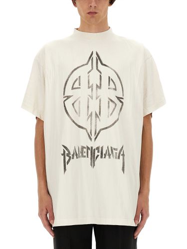 Metal bb stencil oversized t-shirt - balenciaga - Modalova