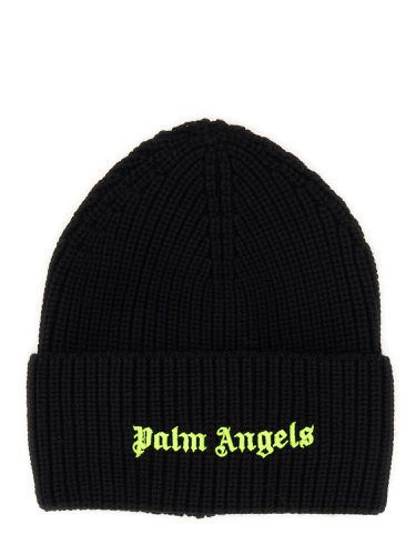 Palm angels beanie hat with logo - palm angels - Modalova