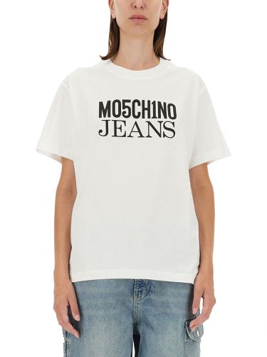 Moschino jeans t-shirt with logo - moschino jeans - Modalova