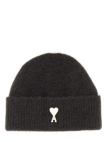 Ami paris beanie hat with logo - ami paris - Modalova