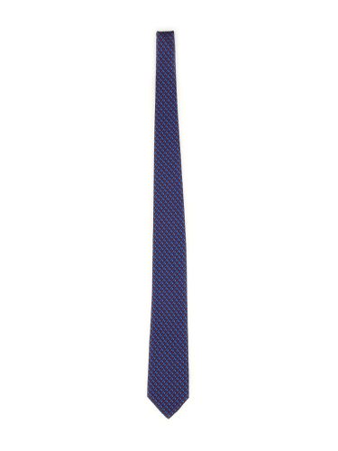 Ferragamo tie with logo print - ferragamo - Modalova