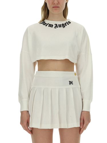 Palm angels cropped sweatshirt - palm angels - Modalova