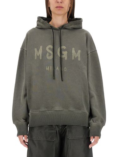 Msgm sweatshirt with logo - msgm - Modalova