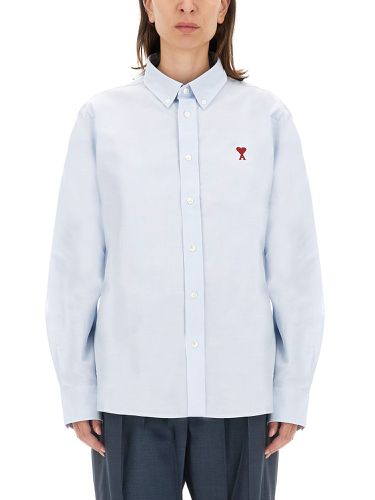 Ami paris shirt with logo - ami paris - Modalova