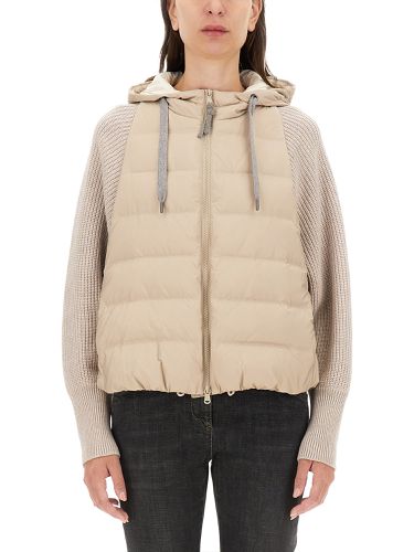 Nylon down jacket - brunello cucinelli - Modalova