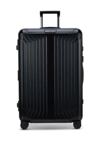 Valise en aluminium anodisé à carreaux et monogrammes | Samsonite - Boss - Modalova