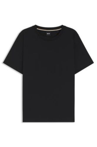 T-shirt coupe décontractée en jersey de coton - Boss - Modalova