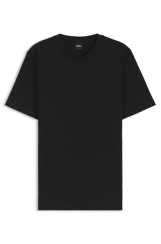 T-shirt en coton mélangé à la structure jacquard effet bulle - Boss - Modalova