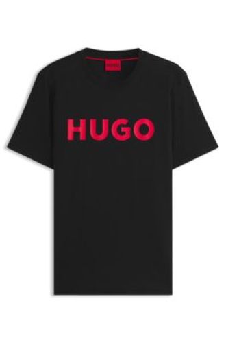 T-shirt en jersey de coton avec logo imprimé - HUGO - Modalova