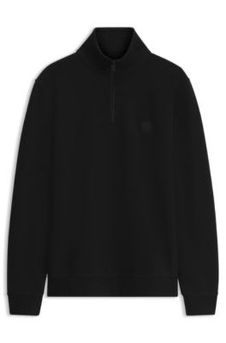 Sweat en molleton de coton avec col camionneur - Boss - Modalova