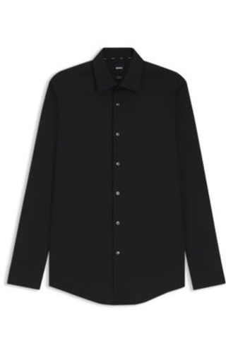 Chemise Slim Fit en popeline de coton stretch facile à repasser - Boss - Modalova