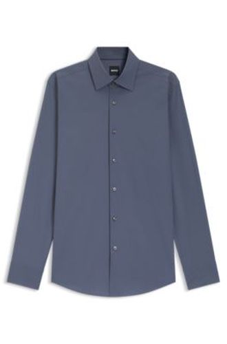 Chemise Slim Fit en popeline de coton stretch facile à repasser - Boss - Modalova
