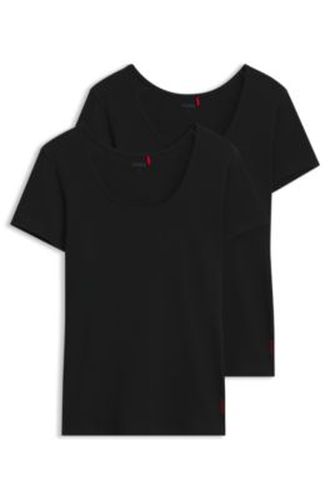 Haut de lingerie en coton stretch avec logo contrastant - HUGO - Modalova