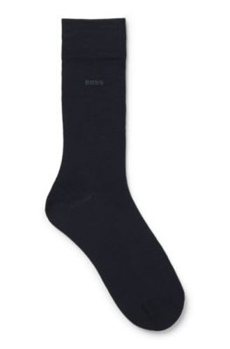 Chaussettes mi-mollet à logo, en laine mélangée - Boss - Modalova