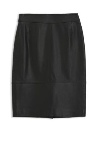 Jupe crayon Slim en cuir lisse - Boss - Modalova