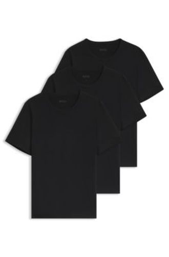 Lot de trois t-shirts en coton à logo brodé - Boss - Modalova