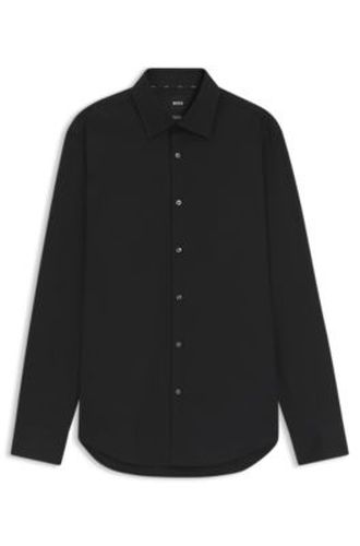Chemise Regular Fit à rayures en popeline de coton stretch facile à repasser - Boss - Modalova