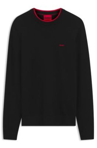 Pull Regular Fit en coton mélangé - HUGO - Modalova