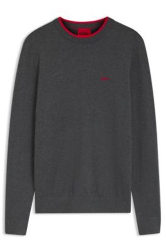 Pull Regular Fit en coton mélangé - HUGO - Modalova