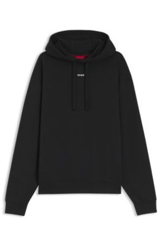 Sweat à capuche en molleton de coton avec logo imprimé - HUGO - Modalova