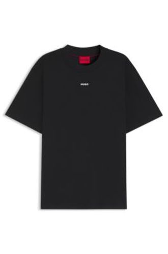 T-shirt Relaxed avec logo central - HUGO - Modalova