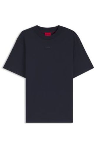 T-shirt Relaxed en jersey de coton à logo imprimé - HUGO - Modalova