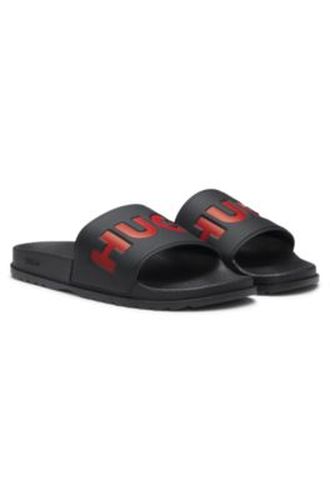 Mules avec bride logo - HUGO - Modalova
