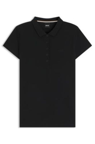 Polo en piqué de coton avec logo - Boss - Modalova
