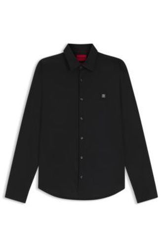 Chemise Slim en toile de coton stretch - HUGO - Modalova