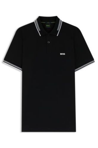 Polo Slim en coton stretch logoté - Boss - Modalova