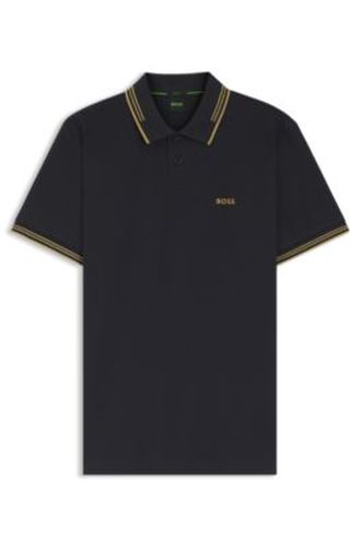 Polo Slim en coton stretch logoté - Boss - Modalova