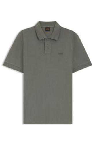 Polo en piqué de coton avec logo - Boss - Modalova