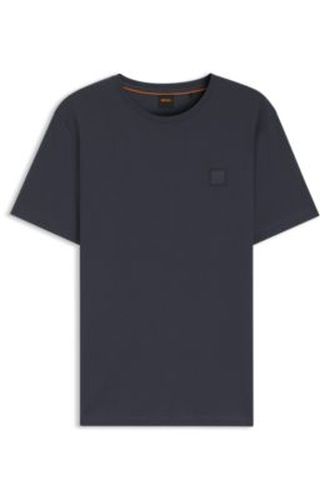 T-shirt en jersey de coton avec patch logo - Boss - Modalova