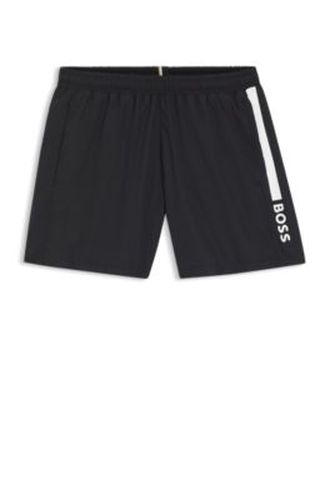 Short de bain à logo et rayure - Boss - Modalova
