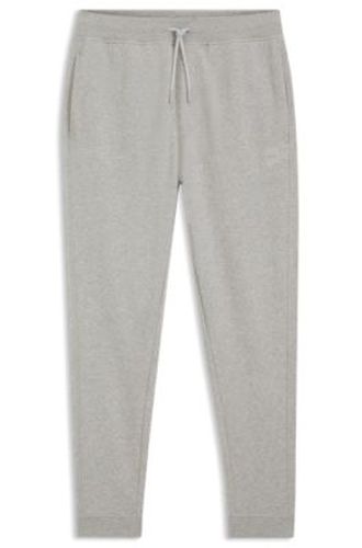 Bas de survêtement en molleton de coton avec patch logo - Boss - Modalova