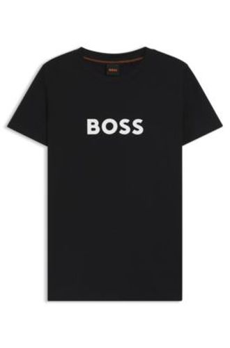 T-shirt en jersey de coton à logo contrastant - Boss - Modalova