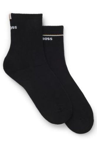 Lot de deux paires de chaussettes mi-mollet avec logos - Boss - Modalova