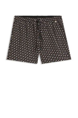 Short de bain entièrement doublé en tissu à séchage rapide à imprimé monogramme - Boss - Modalova