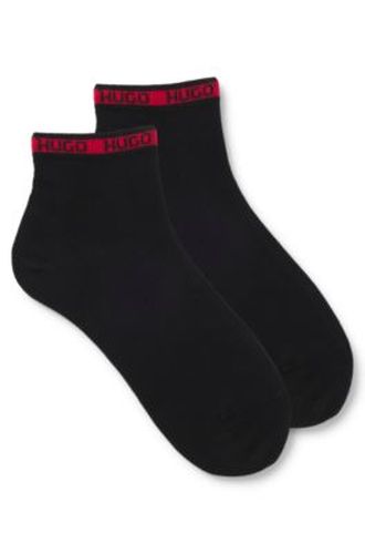 Lot de deux paires de chaussettes basses avec bande logotée - HUGO - Modalova
