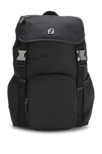 Sac à dos en twill à monogramme Double B - Boss - Modalova