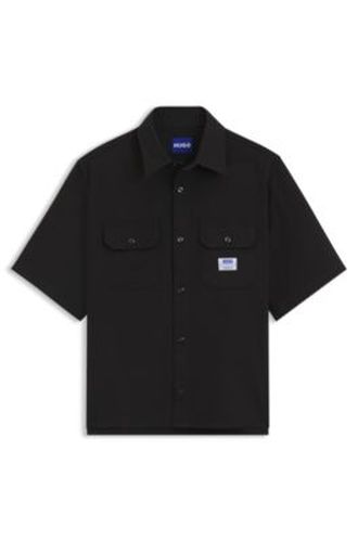 Chemise Oversize en twill de coton - HUGO - Modalova